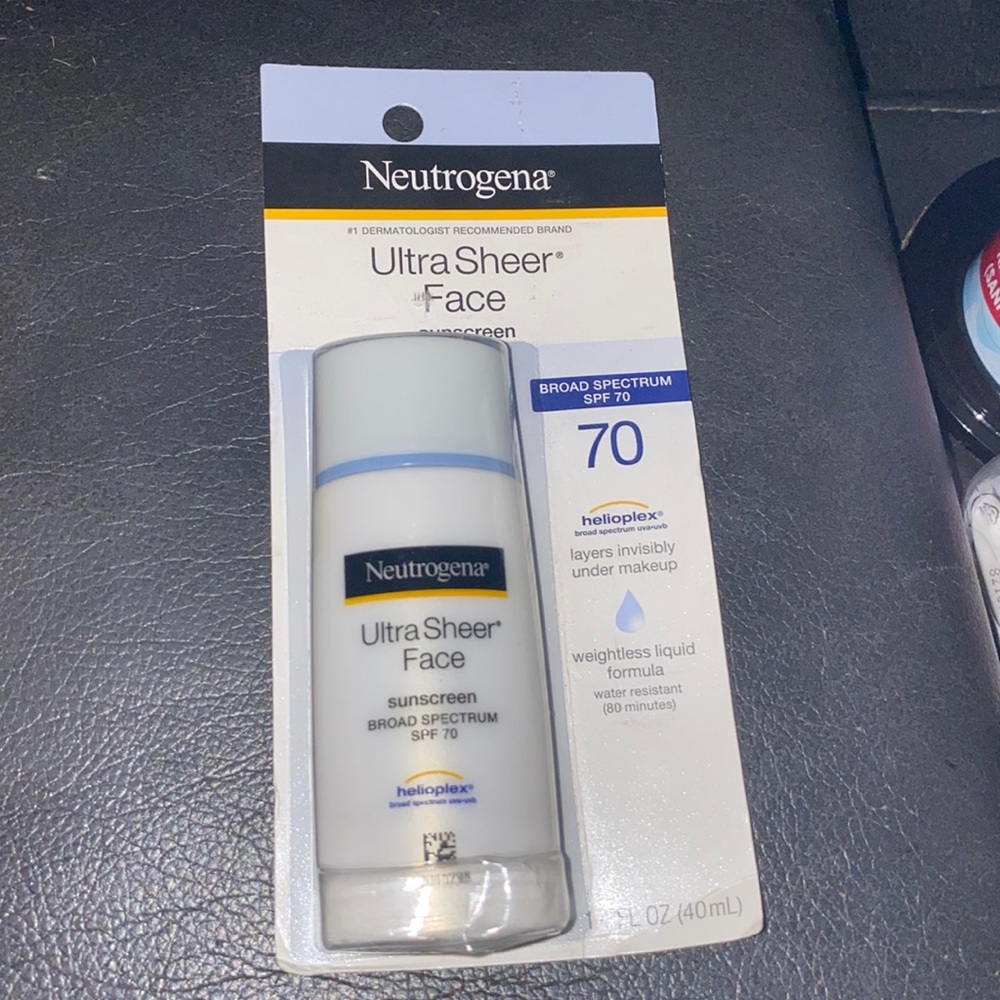 Neutrogena ultra sheer face sunscreen 70 spf